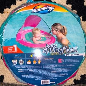 Baby spring float with canopy